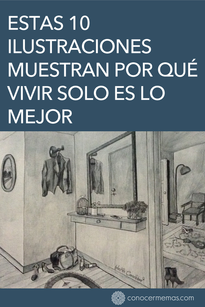 10 ilustraciones que muestran por qué vivir solo es lo mejor