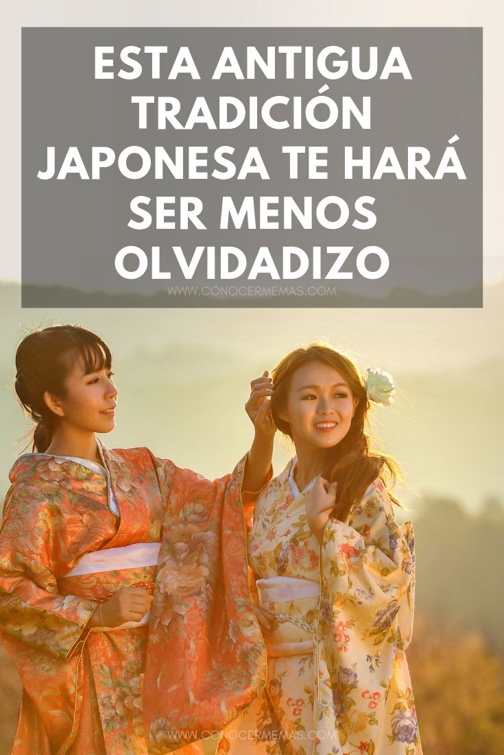 Esta antigua tradición japonesa te hará ser menos olvidadizo