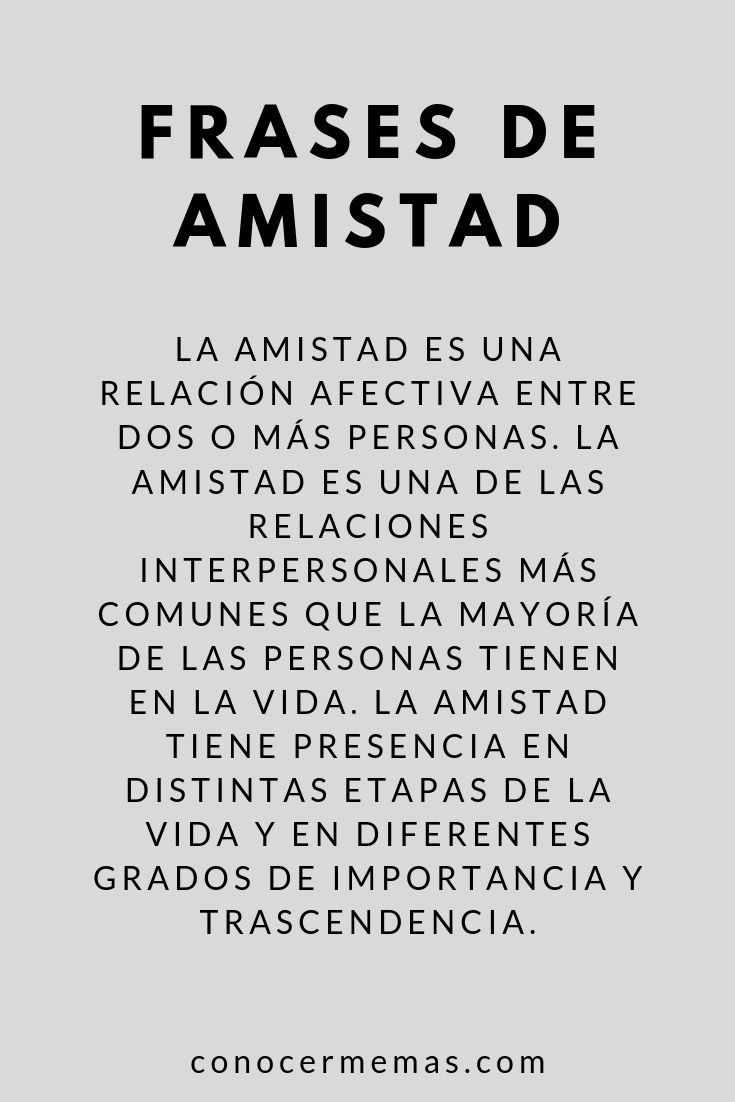 Frases de amistad