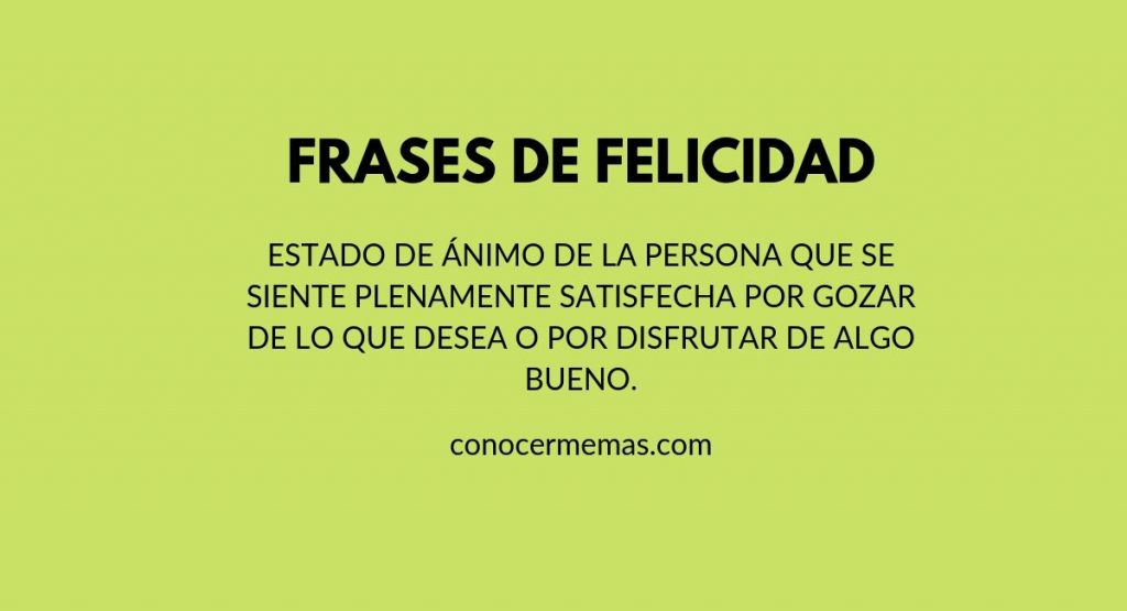 Frases de felicidad