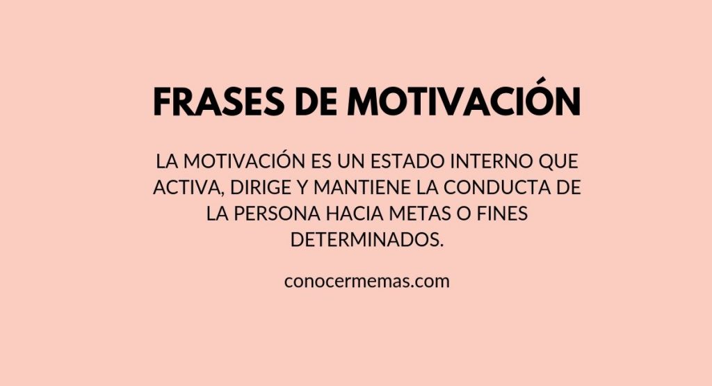 Frases de motivación