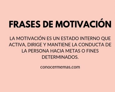 Frases de motivación