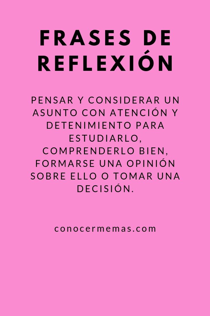 Frases de reflexión