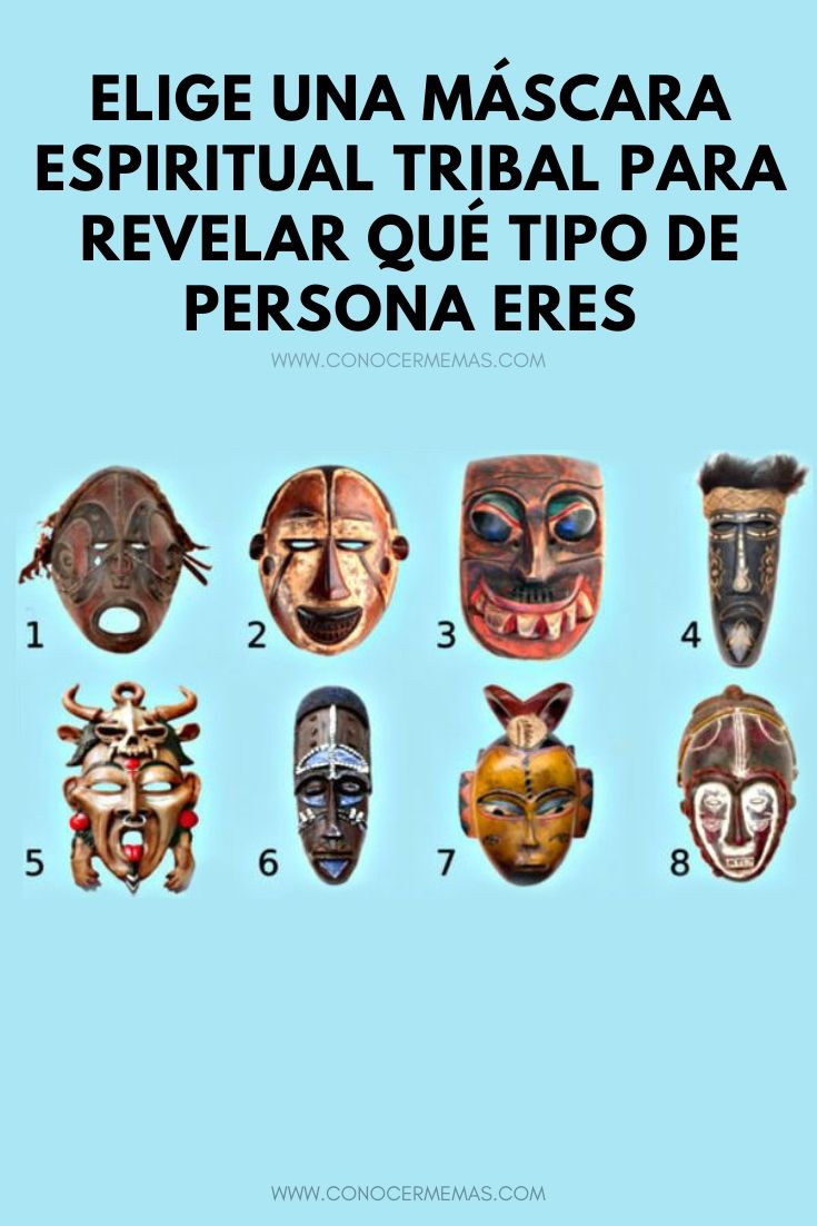 Elige una máscara espiritual tribal para revelar qué tipo de persona eres