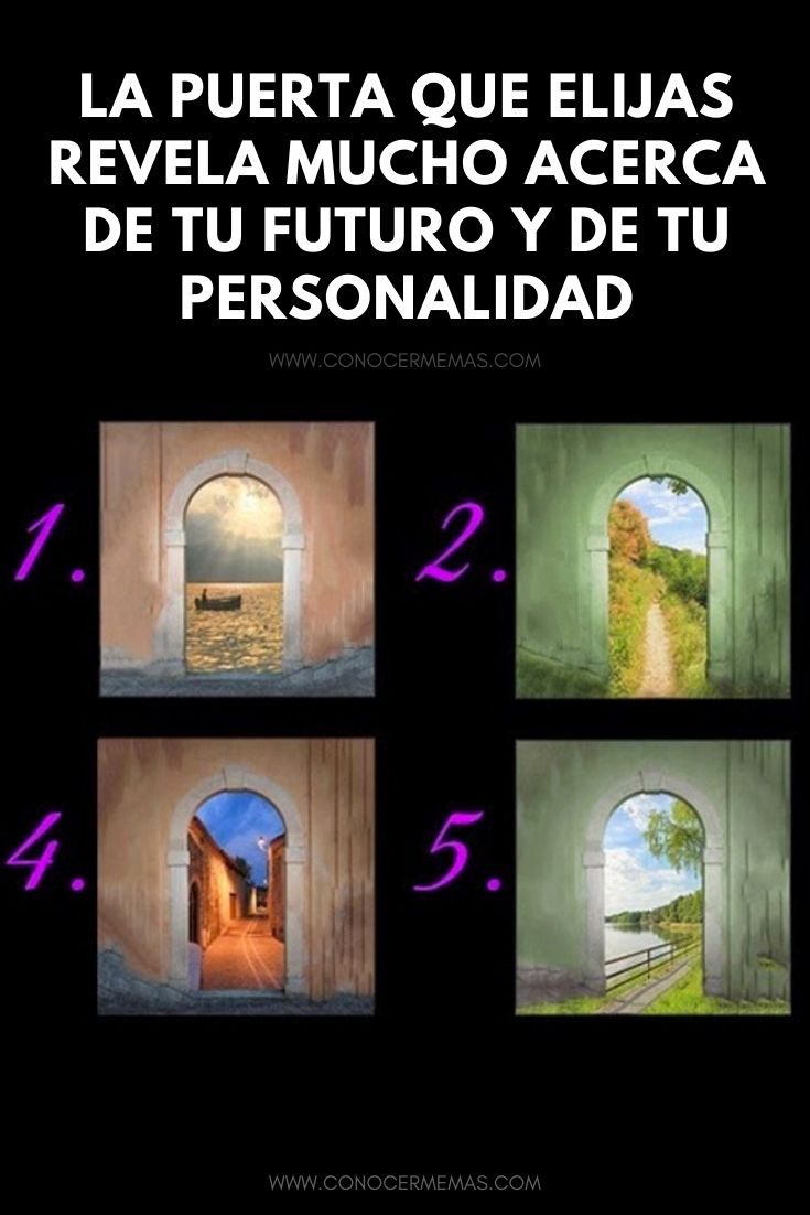 La puerta que elijas revela mucho acerca de tu futuro y de tu personalidad