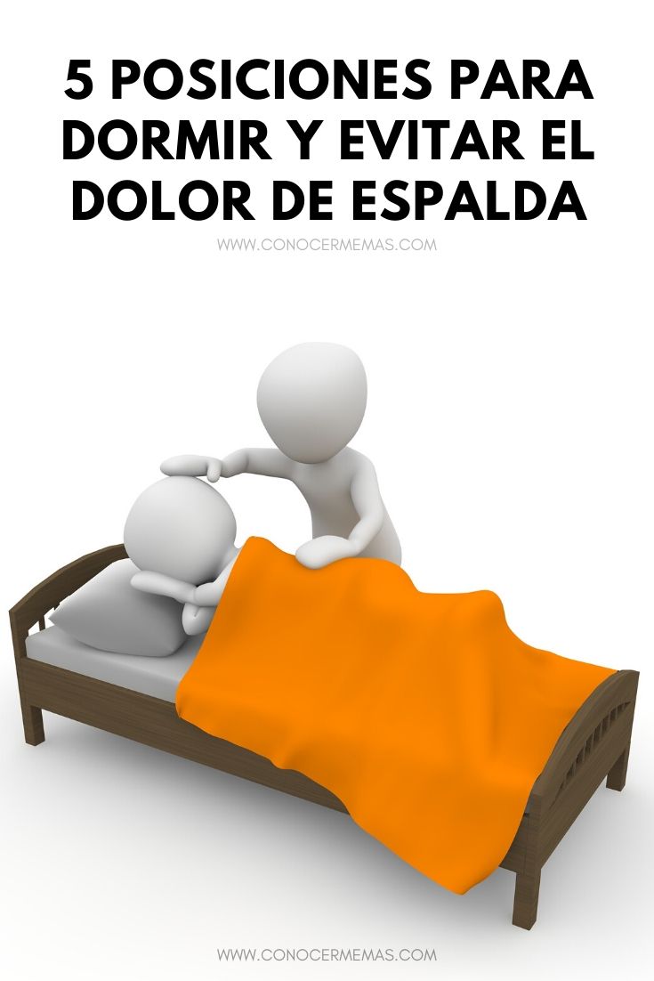 5 posiciones para dormir y evitar el dolor de espalda