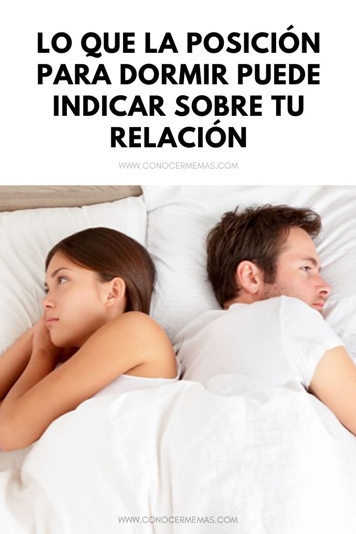 Lo que la posición para dormir puede indicar sobre tu relación