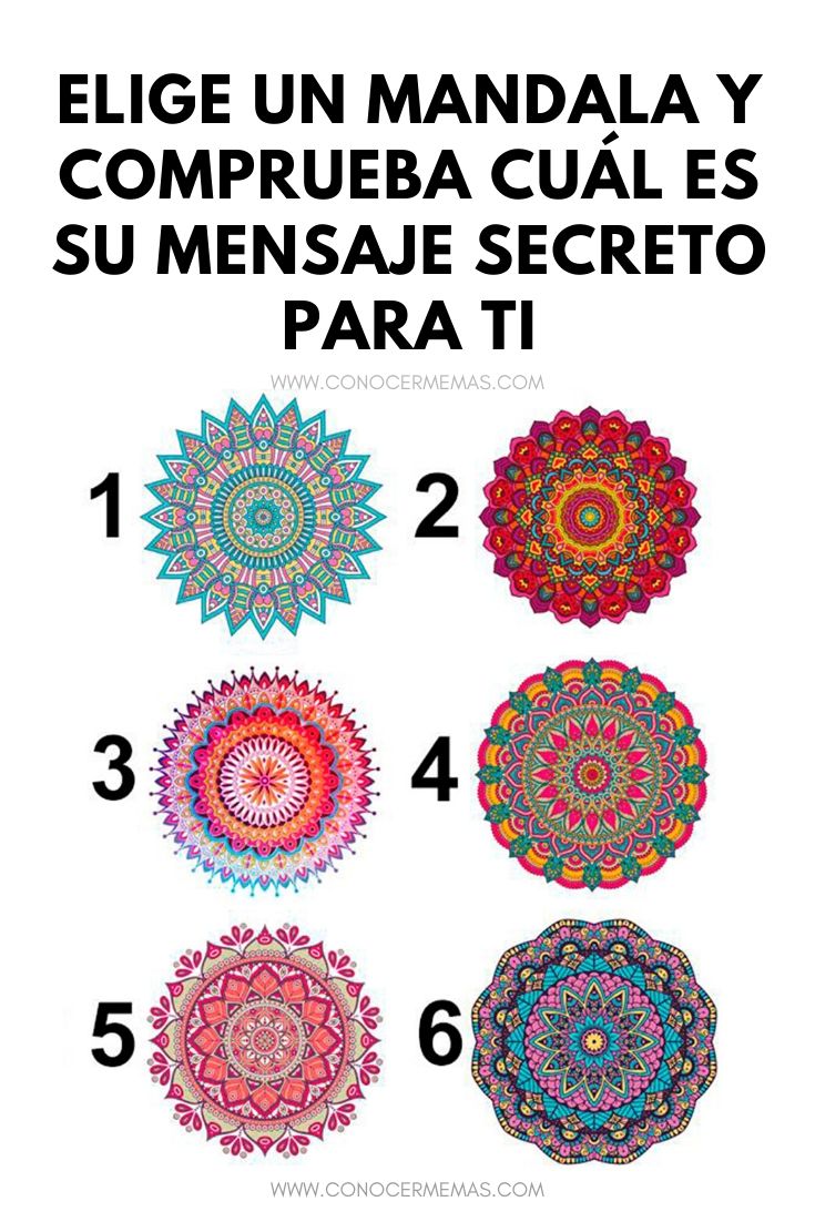 Elige un mandala y comprueba cuál es su mensaje secreto para ti